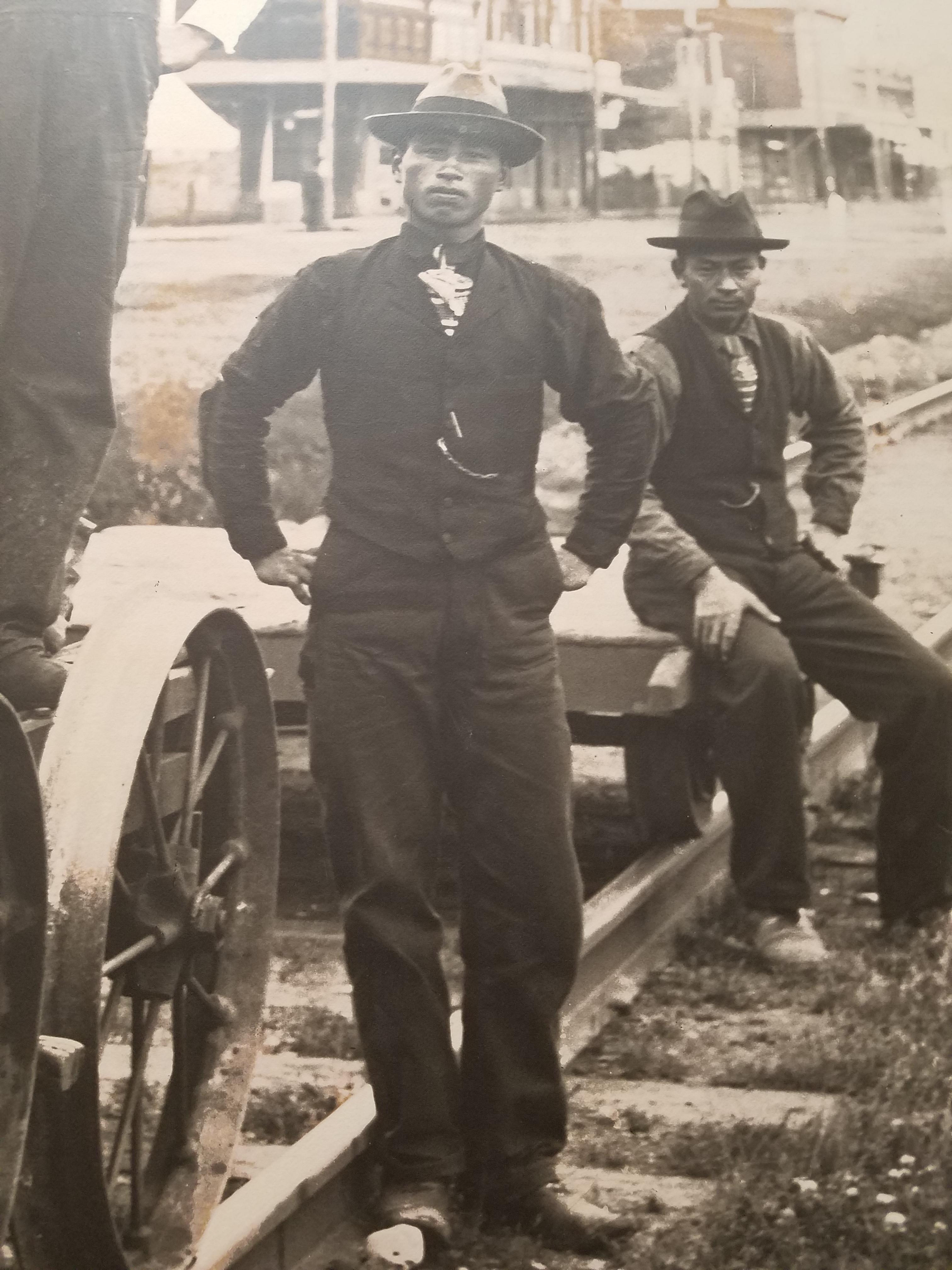 Asian railroad workers